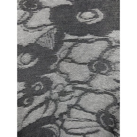 Lafayette 148 New York Floral Pattern Draped Open Front Cardigan Jacket Gray & B - Picture 6 of 9